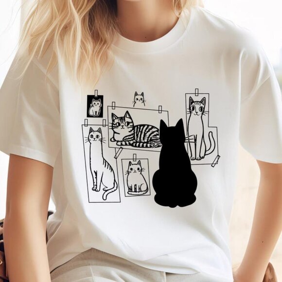 Tops - Cat Gallery T-shirt, This is Art and This is Artist Cat Shirt